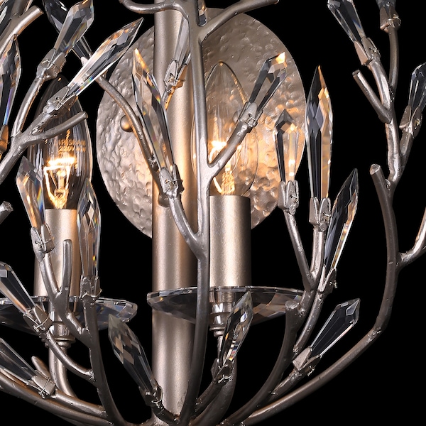 Bask 2-Lt Crystal Wall Sconce